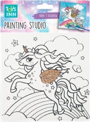 maliarska sada canvas unicorn rainbow