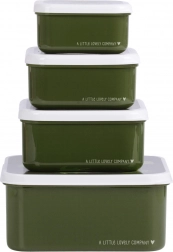 Sada štyroch desiatových krabičiek A Little Lovely Company – Krokodíl