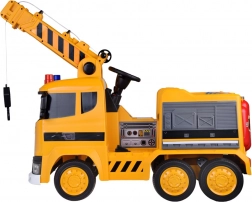 Elektrické autíčko žeriav s pohyblivým hákom, svetlami a zvukmi, 12V, diaľkové ovládanie