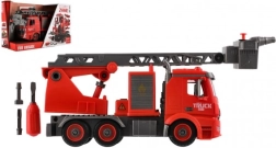 Skrutkovacie hasičské auto 36 cm so svetlom a zvukom, strieka vodu