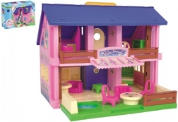 Plastový domček pre bábiky 37 cm play house s príslušenstvom