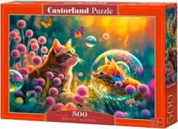 Puzzle 500 dielikov Magical Morning s mačkami