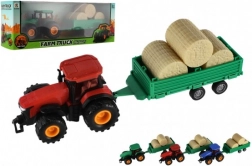 Traktor s vlečkou na zotrvačník