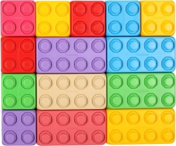 stavebnica farebné tehličky junior 60 ks MARIOINEX