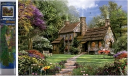 Diamantové maľovanie domček 30 × 40 cm