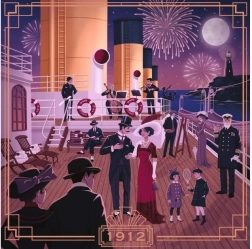 Ravensburger štvorcové puzzle Art & Soul: Titanic 750 dielikov