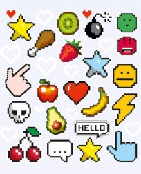 Náplasti Pixele malý hárok