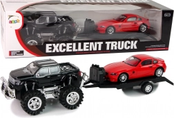 Čierny Monster Truck Biely Truck Set 58 cm