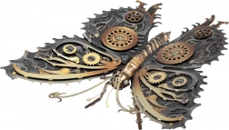3D puzzle Steampunkový motýľ