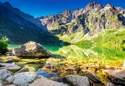 Puzzle 1500 dielikov Morskie Oko východ slnka Tatry