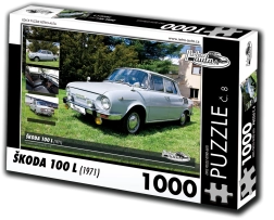 Retro autá puzzle Škoda 100 L 1000 dielikov