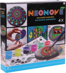Kreatívna sada na maľovanie kamienkov neón