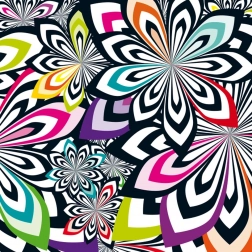 Curiosi štvorcové puzzle Q Shake – vzor IV, 72 dielikov