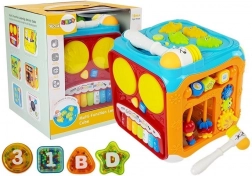 Interaktívna edukatívna kocka so zvukmi a svetlami