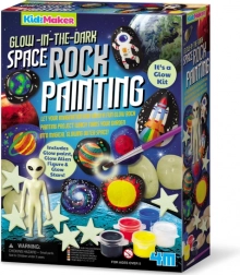 Sada 4M Maľovanie na kamene Vesmír, svieti v tme
