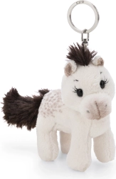 Nici kľúčenka Pony Mony biela 10 cm – udržateľný plyšový prívesok na kľúče