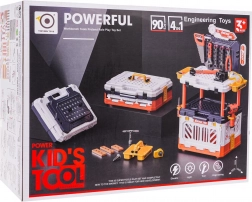 Detský pracovný stôl 4v1 s náradím 90 dielov