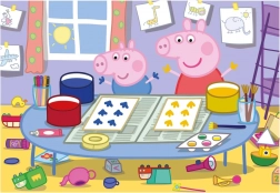 Puzzle Peppa Pig výtvarníčka 24 dielikov