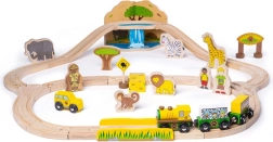 Drevená vláčkodráha Safari BIGJIGS RAIL