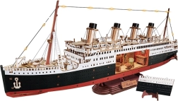 RoboTime 3D drevená skladačka – večná plavba Atlantikom 1912 (model zaoceánskej lode s LED)