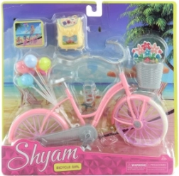 Bicykel pre bábiky s doplnkami