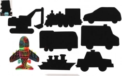 Škrabacie obrázky dopravné prostriedky