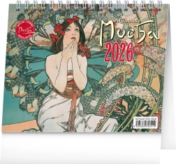 Stolný kalendár Alfons Mucha 2026