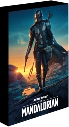 Svetiaci LED obraz 30x40 cm Mandalorian