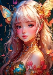 Puzzle BLUEBIRD Motýlie dievča 300 dielikov