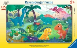 Puzzle Roztomilé dinosaury 15 dielikov Ravensburger