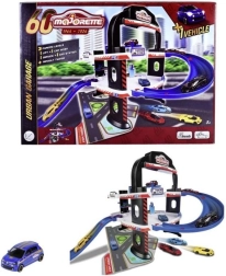 Majorette mestská garáž k 60. výročiu, 3-poschodový parkovací komplex s autom Renault 1:64