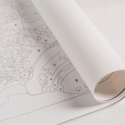 Maľovanie podľa čísel pre deti 30 × 30 cm s napnutým plátnom