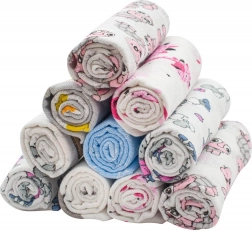bavlnené plienky s potlačou new baby 60 × 80 cm – balenie 10 ks