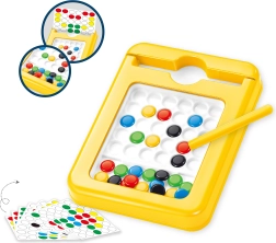 Tabuľka s farebnými magnetkami