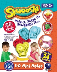 Skwooshi zberateľské sáčky s modelínou a 3D mini formičkou