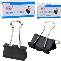 Univerzálne kancelárske sponky, pružinová oceľ, čierne, 25 mm, 12 ks