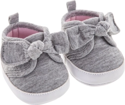 Topánočky pre bábiku – sivé tenisky s mašličkou