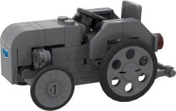 Stavebnica BRIXIES Plus MASSEY FERGUSON TEA 20 Mini – historický traktor (69 dielikov)