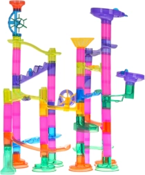 Stavebnica guľôčková dráha 105 dielov so svietiacimi guľôčkami