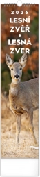 Nástenný kalendár Lesná zver 2026