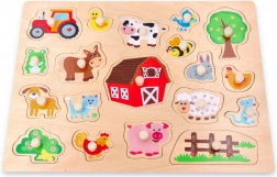 Veľká drevená vkladačka farma