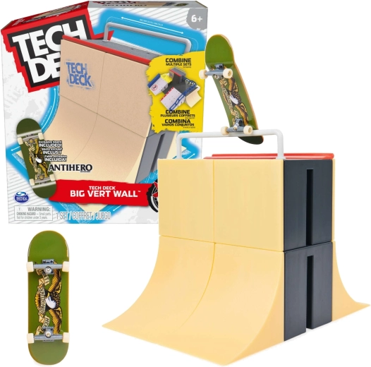 Fingerboard rampa X-Connect Big Vert Wall + fingerboard TECH DECK Antihero