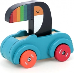 Vilac Drevené autíčko Tukan s klaksónom