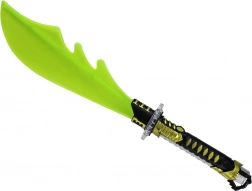 Žiariaca žltá mačeta pre deti na batérie