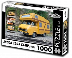 Puzzle RETRO-AUTA ŠKODA 1203 Camp (1969) – 1000 dielikov