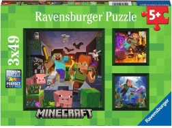 Puzzle Ravensburger Minecraft Biomy 3x49 ks