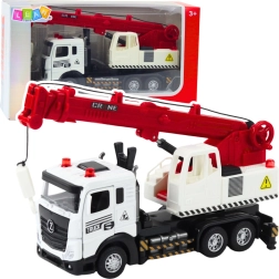 Detský žeriavový nákladný voz s kovovou kabínou, svetlami a zvukmi