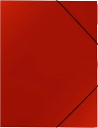 Plastová zložka s gumičkou A4, červená