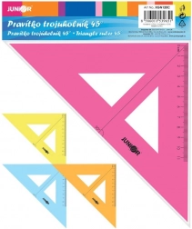 trojuholníkové pravítko s mierkou 16 cm