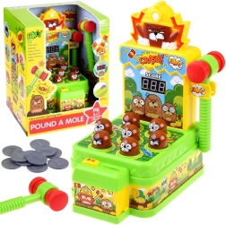 Zručnostná hra Udrete krtka so svetlami a zvukmi